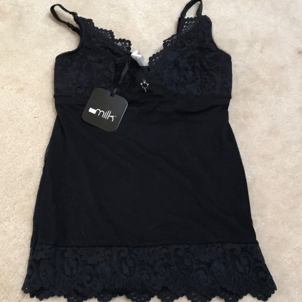 NWT black hot milk nursing lingerie s small